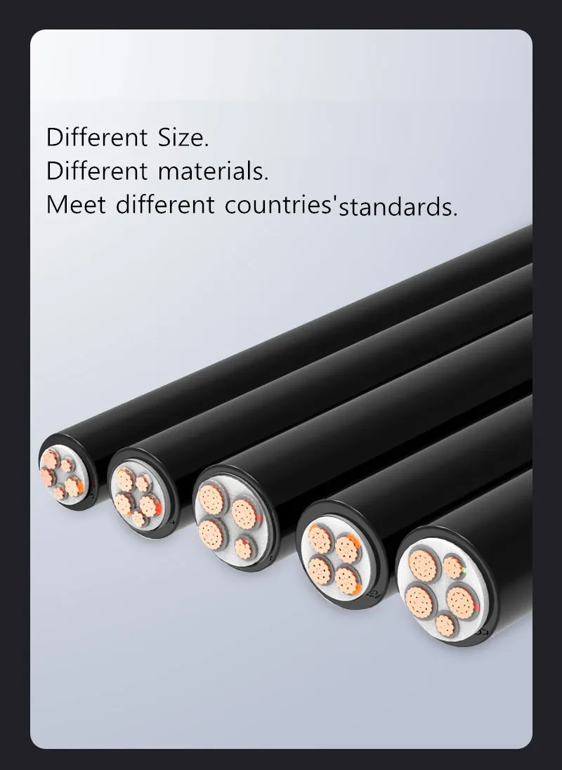 0.6.1.0 Kv Copper Conductor Electric Power Cable XLPE Insulated PVC Sheathed Underground Cable