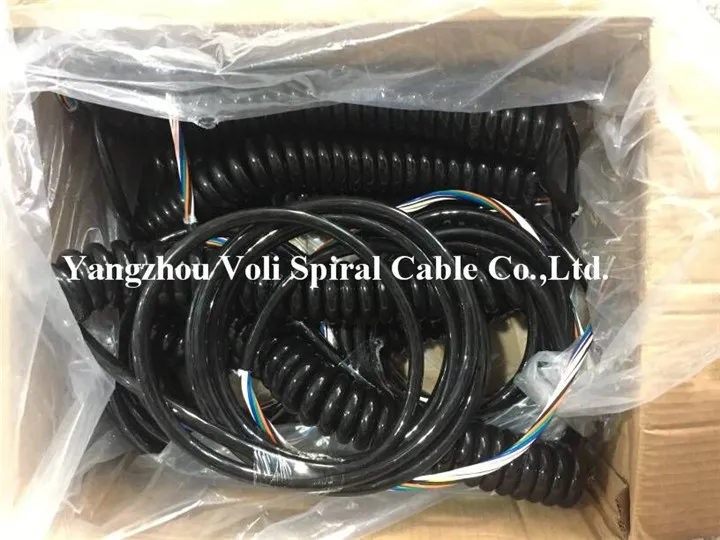 1*14AWG+8*16aawg TPE Jacket Spiral Cable for Light Tower