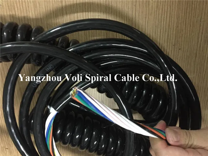 1*14AWG+8*16aawg TPE Jacket Spiral Cable for Light Tower
