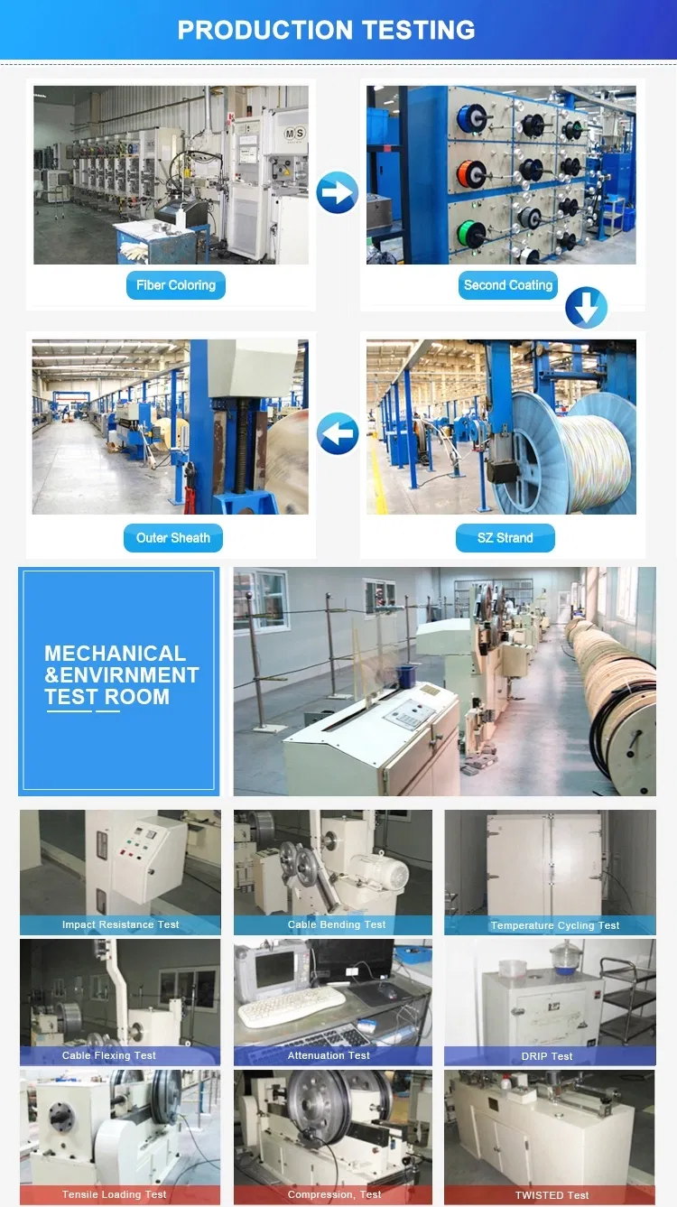 1/2 Core G. 657A2 Manufacturer Singlemode Fiber Optic Flat FTTH Drop Cable