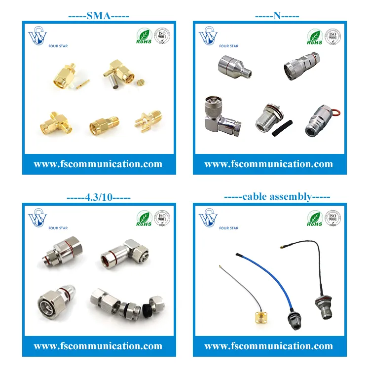 1.37mm RF Coaxial Jumper Cable Assembly with Waterproof SMA Female Bulkhead to MMCX Male Right Angle Crimp Connectors