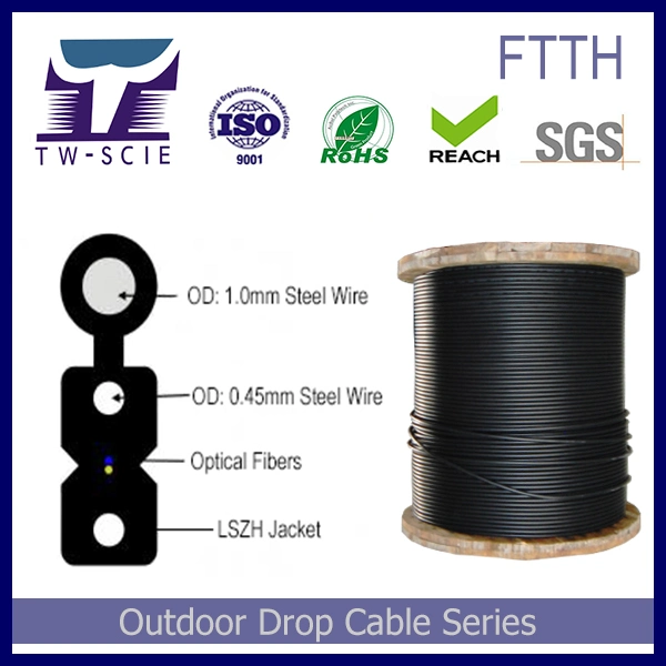 1 Core LSZH Drop Wire with Steel Wire Messenger-G