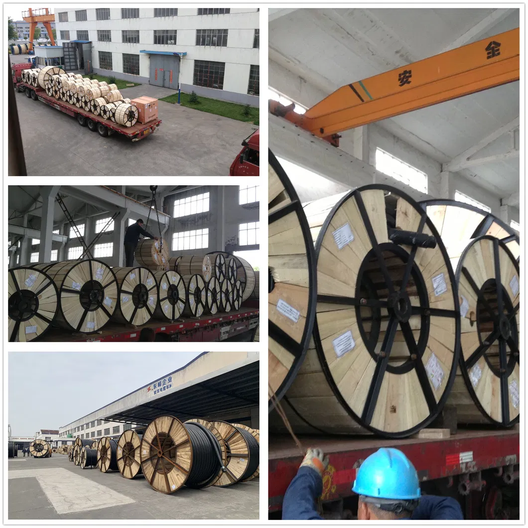 127/220kv 1X1600 Copper Conductor XLPE Insulated Corrugated Aluminum Sheath PE Sheath Power Cable