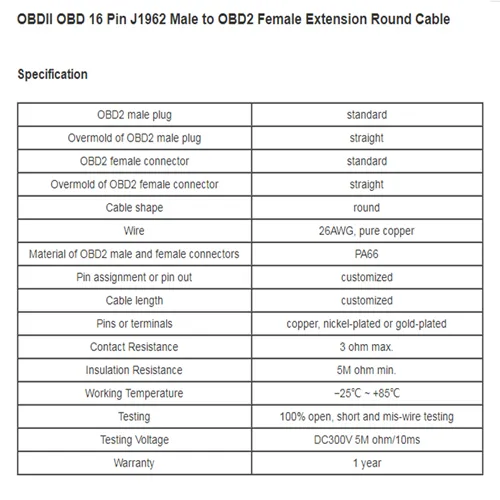 16pin Female to Toyota 22pin OBD2 J1962 22pin Cable for Automobile Maintenance Diagnosis