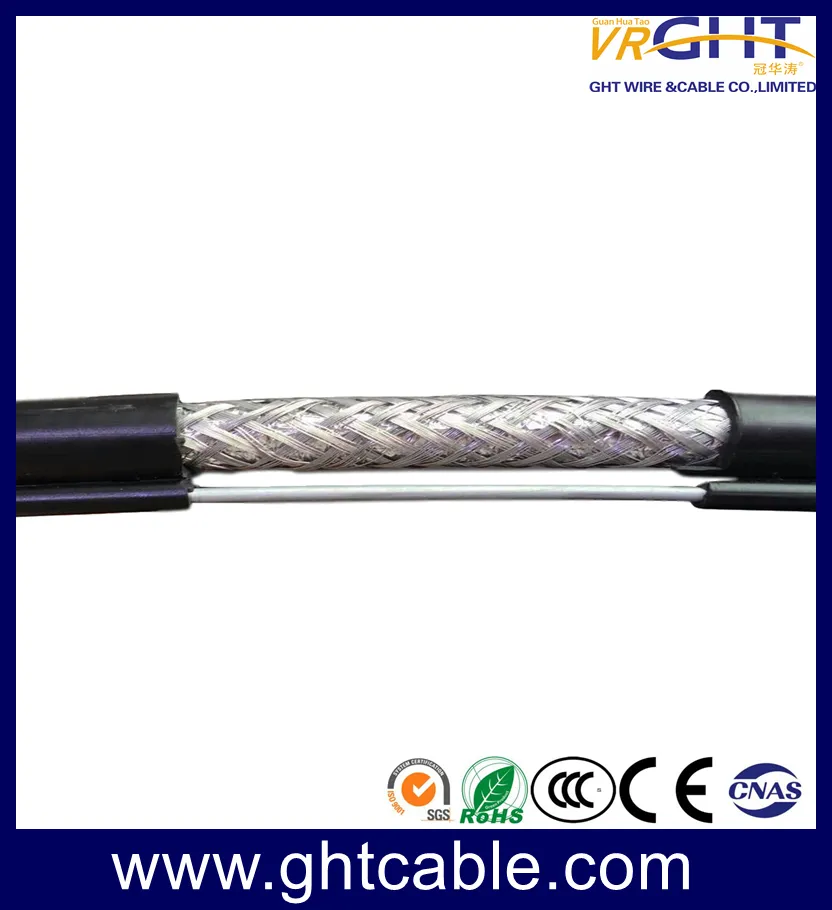 18AWG CCS Black Coaxial Cable Rg59 (CE RoHS CCC ISO9001)