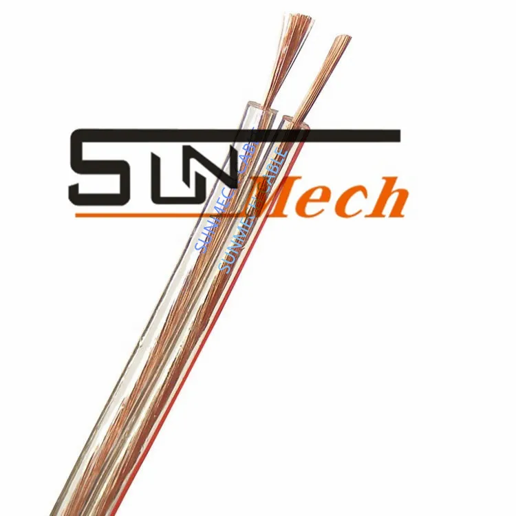 2 Core 14AWG Transparent OFC Speake Cable Speaker Wire