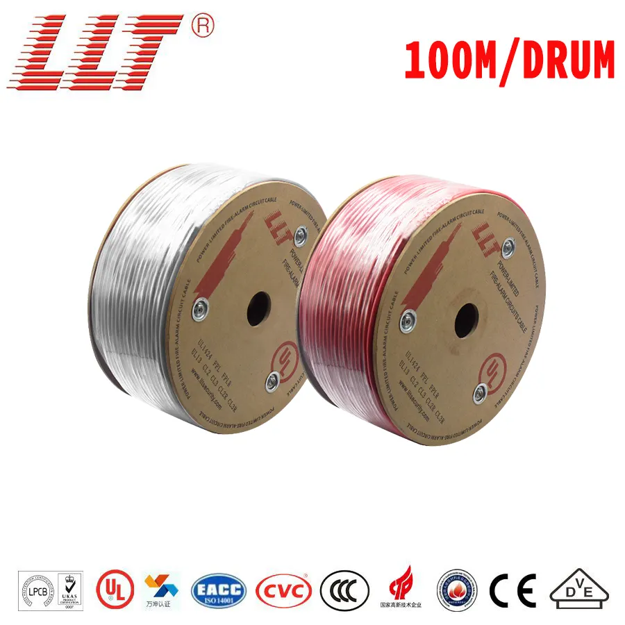 2-Core to 8-Core Pure Copper Flame Resistant Fire Alarm Cable