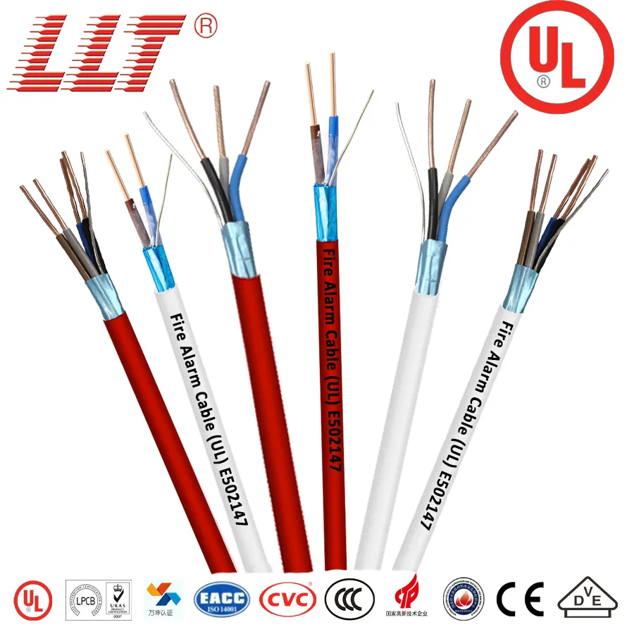 2-Core to 8-Core Pure Copper Flame Resistant Fire Alarm Cable