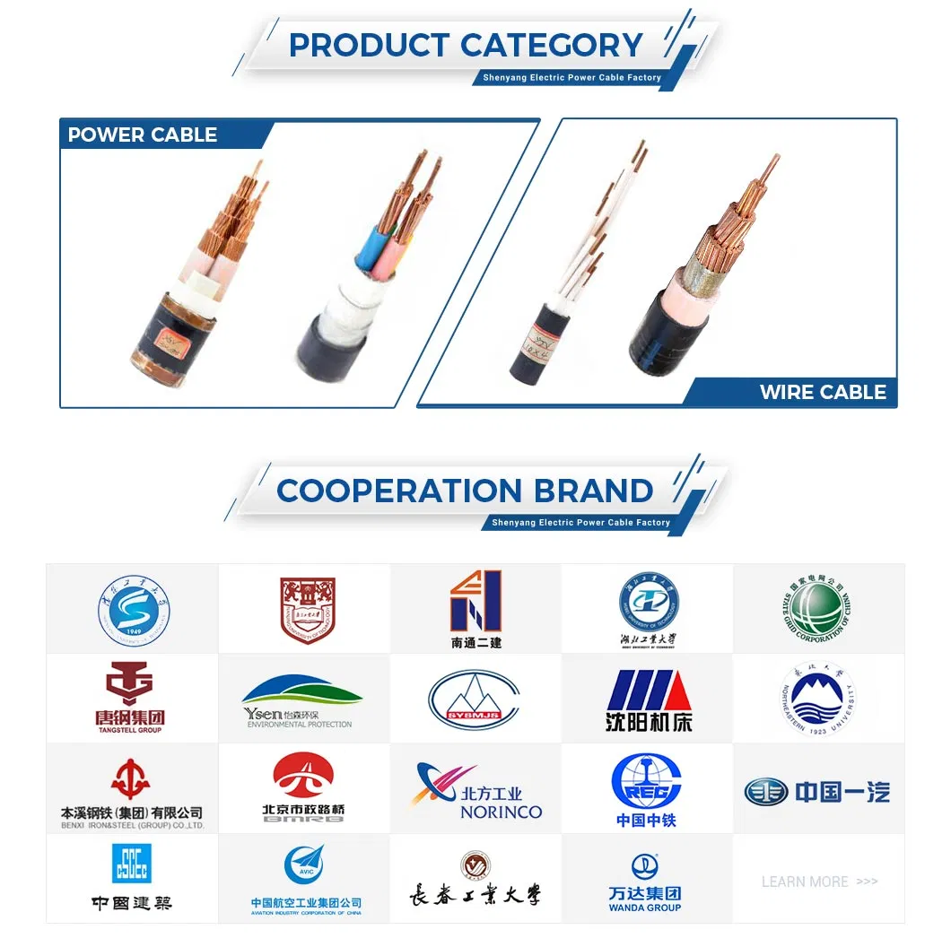 3*400mm 185mm Low Voltage Cable Suppliers 10 mm2 66kv Cu Xlpepvc Power Cable XLPE PVC
