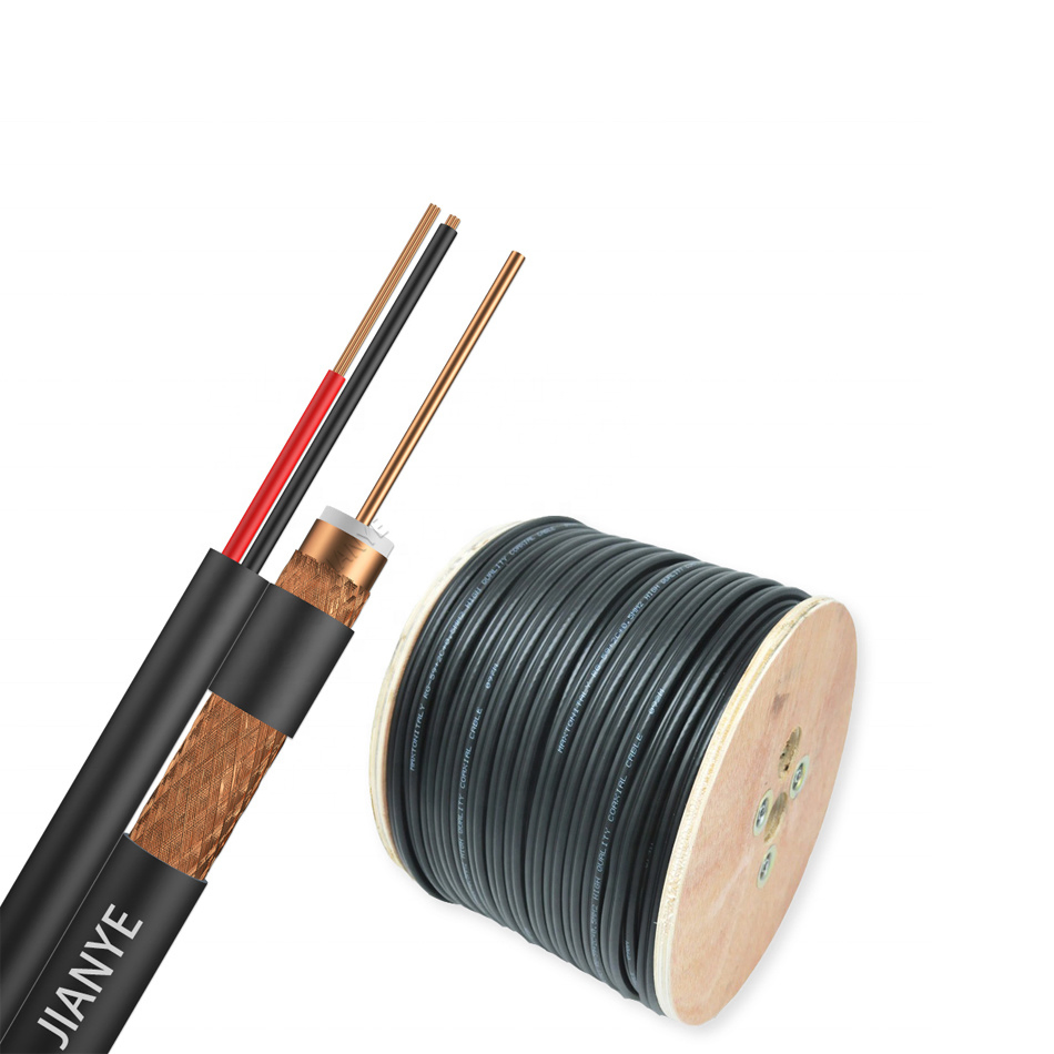 305m/1000FT Solid Bare Copper RG6 Coax Cable RG6+2DC CATV CCTV Coaxial Cable