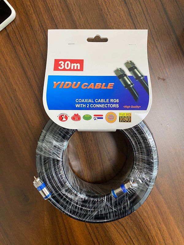 305m Rg59 Rg58 RG6 with Power CCTV Camera Rg59 2c Siamese Coaxial Communication Cable Rg59 2DC 1000FT Black White 2*0.75mm/0.5mm2 3/4/2 in One Cable