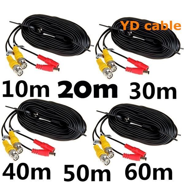 305m Rg59 Rg58 RG6 with Power CCTV Camera Rg59 2c Siamese Coaxial Communication Cable Rg59 2DC 1000FT Black White 2*0.75mm/0.5mm2 3/4/2 in One Cable