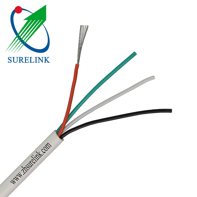 4cores 6cores 8cores 10cores 20cores Multi Core Shieldeded or Unshielded Bare Copper or CCA PVC Jacket 24AWG Burglar Signal Control Cable Security Alarm Cable