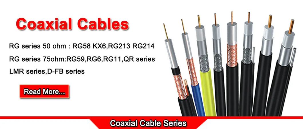 50 Ohm CCTV CATV TV Trunking Cables 5D-Fb Coaxial Cable for Communication