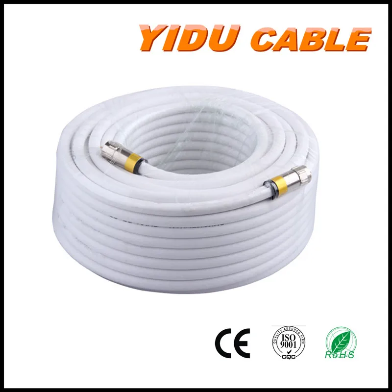 5m 10m 20m 50m 100m Satellite CATV Coaxial Cable 2.5c2V RG6 Coaxial Cable with Connector