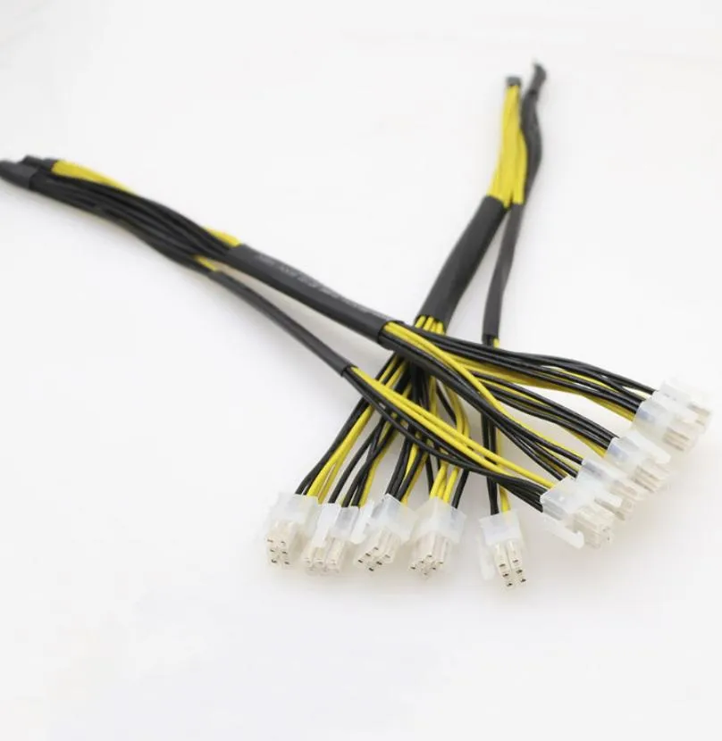 6pin*10 1600W Power Supply Cable Bitmain Apw3 PSU Series S9 S7 L3 PSU for Bitcoin Mining