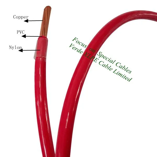 AWG Size UL183 PVC Insulated Nylon Sheathed Cables Thhn Wire for Building