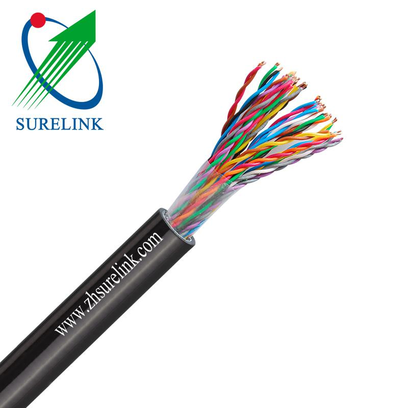 Bc or CCA PVC Jacket Unshield Indoor 4 Core Telephone Cable