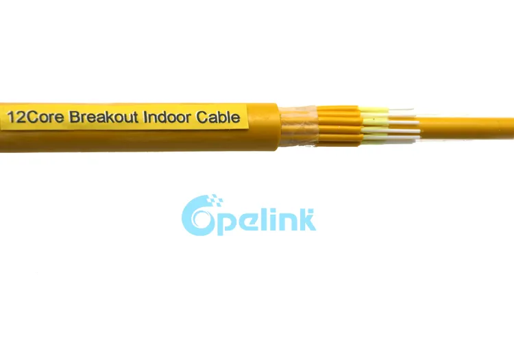 Breakout Optical Fiber Cable, Singlemode Indoor Cabling Fiber Optic Cable, Gjbfjv Multi-Fiber Optical Cable