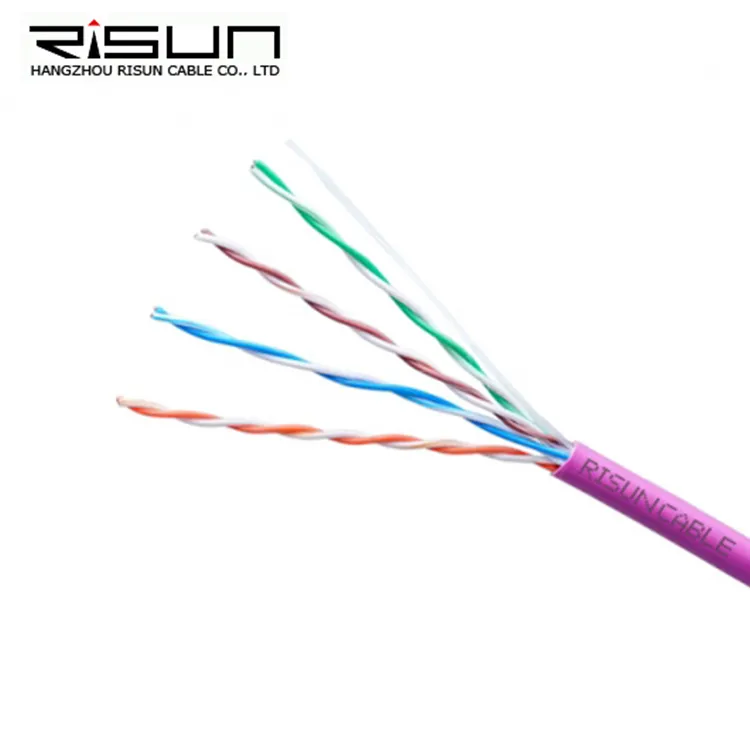 Cabo De Rede Cftv 4 Pares Azul 24AWG Risun-305m Cable