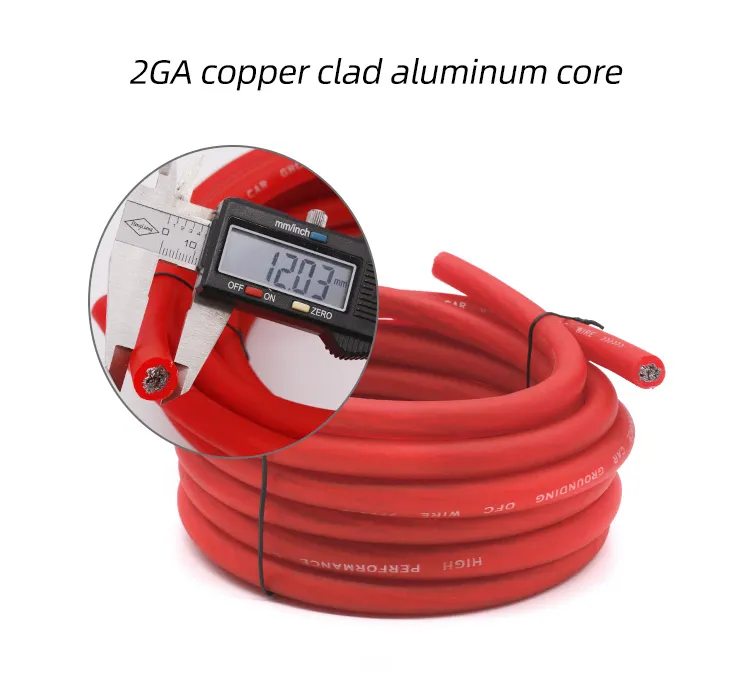 Car Audio Modified Power Amplifier Set Line 2ga Copper Clad Aluminum Power Amplifier Set Line Subwoofer Modified Audio Wire