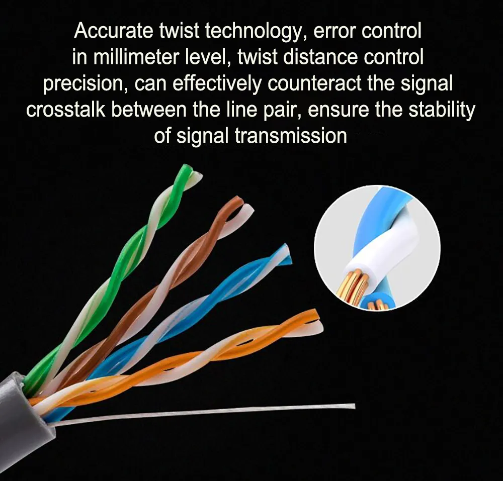 Cat5 Cat5e CAT6 305m Indoor Outdoor LAN Cable 23/24AWG 4pr 0.5-0.56mm UTP Network Cable