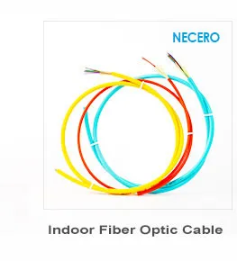 Cheapest Price 4 8 12 24 Core Gjbfjv Indoor Multi Mode Breakout Fiber Optic Cable by 20 Years Factory Necero