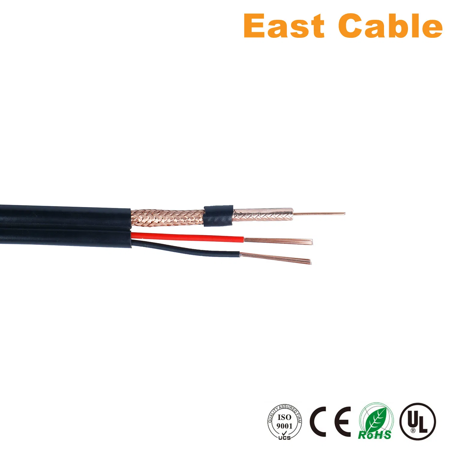 Coaxial Cable 2 Core Power Rg59 + 2c for Video Camera CCTV CATV