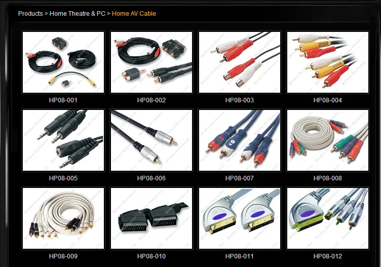 Dual Color Moulded 2 RCA Audio Cable