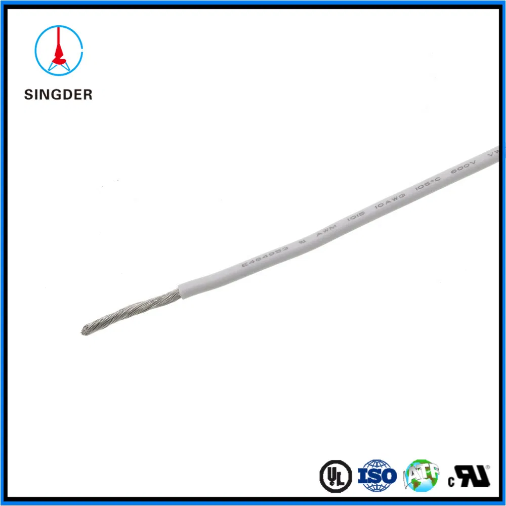 Electric Wire Power Cable Copper PVC/XLPE/FEP Insulated Round Wire Awm Internal Wiring Electric Cable Conductor with UL for Appliance 1015/ 1061 /1007/1185/1569