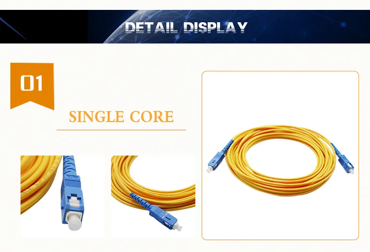 Fiber Optic Jumper Sm/mm Sc APC to Sc APC Patch Cord