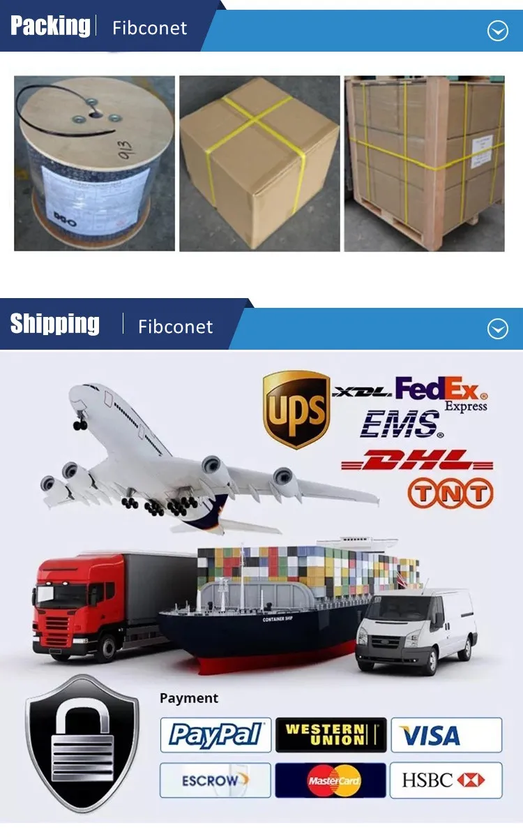 FTTX Single Mode Indoor Communication 1/2/4 Core GJXFH/Gjxh Fiber Optic Drop Cable