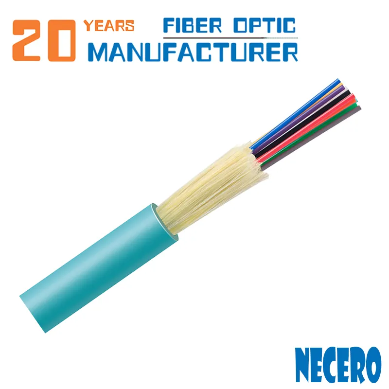 GJFJV 8 core single mode indoor distribution fiber optic cable from real china factory with 1000meter/roll
