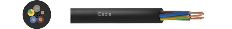 H07rnf 7g1.5-50 Hose Cable H07rn-7 X 1.5 mm2 50m with PE