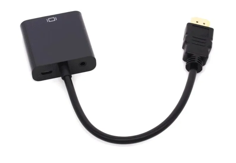 HDMI to VGA Converte with Audio and Power Supply, HDMI to VGA