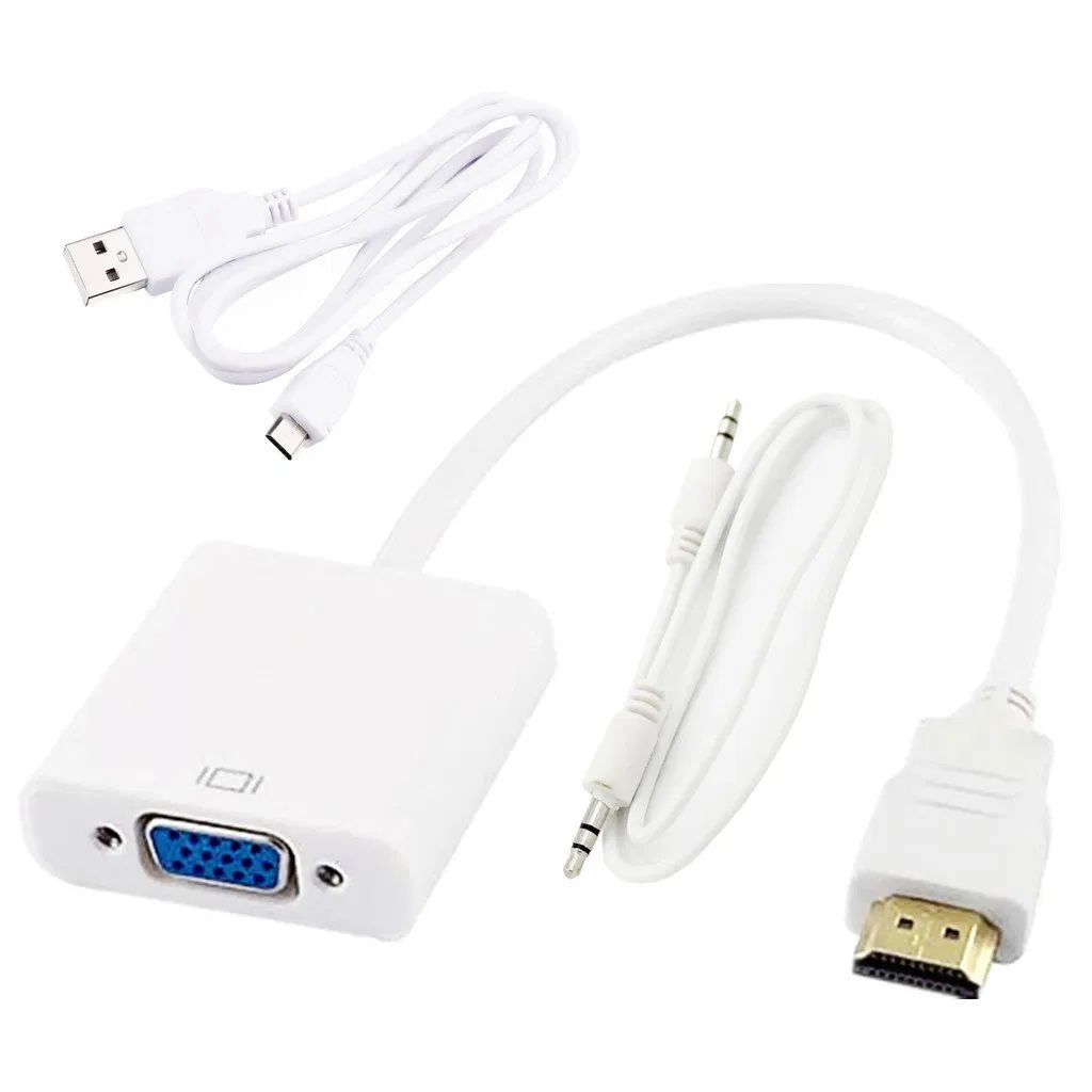 HDMI to VGA Converte with Audio and Power Supply, HDMI to VGA