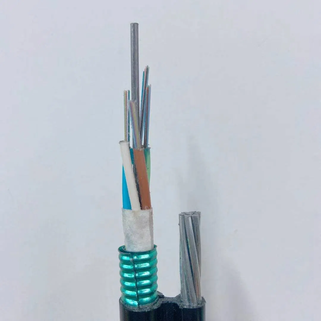 High Quality Outdoor 6f 24f 48f Fig. 8 Aerial Water Blocking Armored Fiber Optic Cable GYTC8S/Gytc8y53