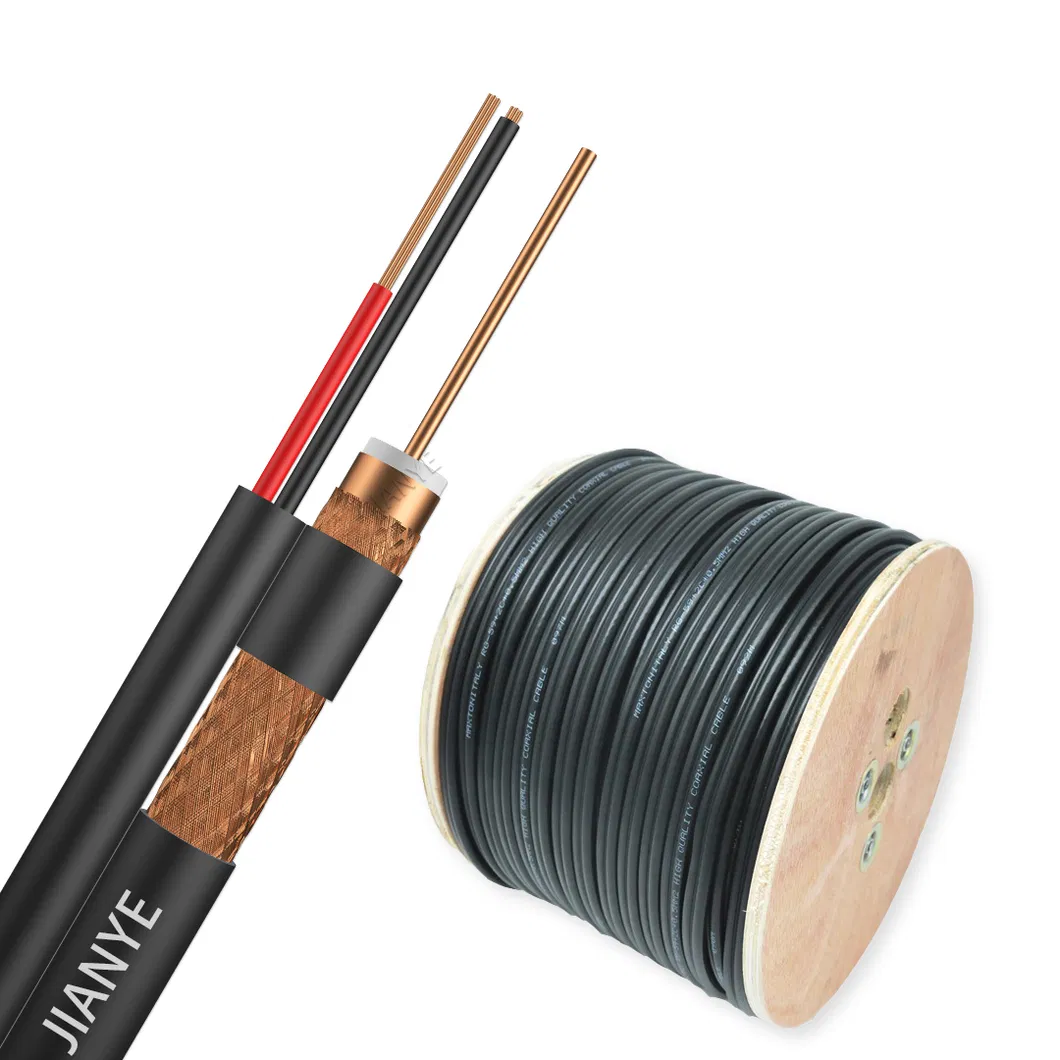 High Quality Rg59 2c /RG6 CCTV Cable 75ohm 305m 1000FT Security Camera Coaxial Cable for Communication