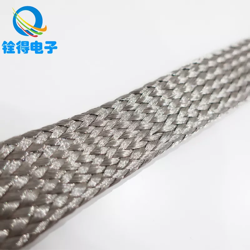 Nickel-Plated Copper Flat Braided Wire