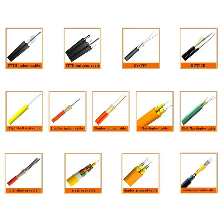 Indoor 62.5/125 Multimode Duplex Figure 8 Structure Fiber Optic Cable