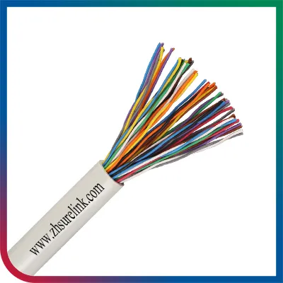 Indoor or Outdoor ADSL Twisted Pairs 0.50mm Bare Copper Telephone Cable