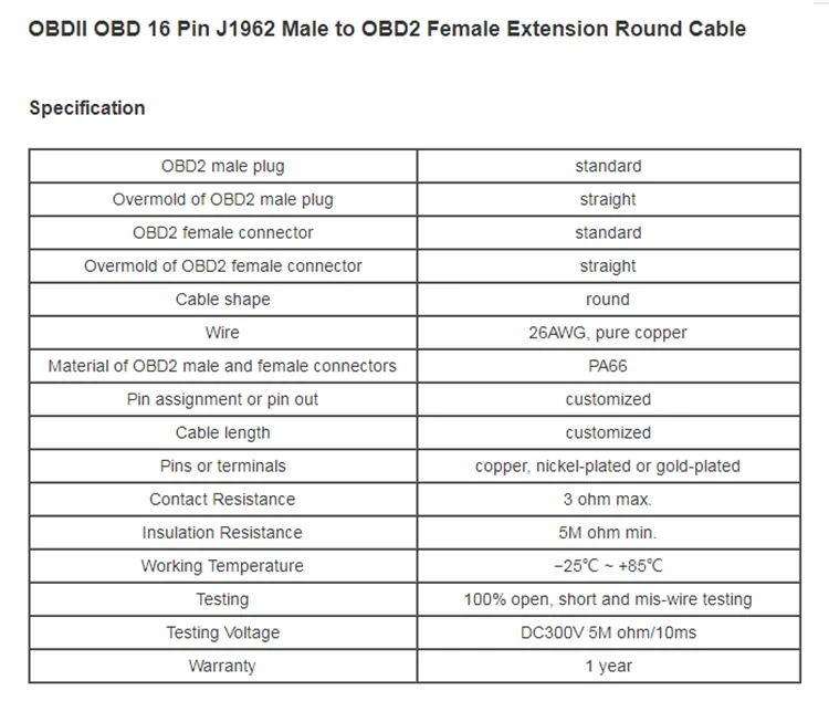 J1939 9-Pintype1male Totype 1 Screw Female Blackwithd-Sub15-Pincable
