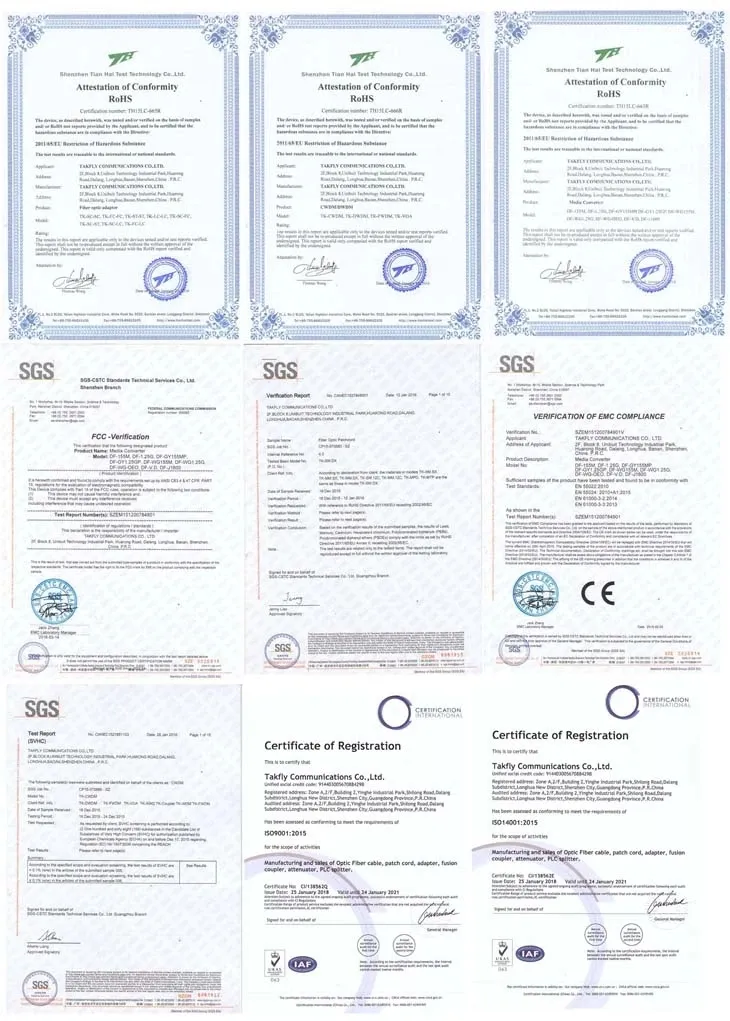 LC/PC Simplex Od 2mm Sm OS1 3m 9/125 Fiber Optic Patch Cord