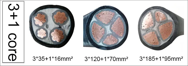 Low-Medium Voltage XLPE Insulated PVC Sheathed Jacket Copper/Aluminum Conductor Sta/Swa Steel Armored Electric Wire Power Cable XLPE Cable