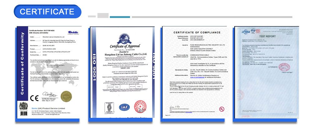 Low Price Fire Resistant 23AWG Solid Bc Conductor FTP CAT6A ETL/UL/Cmx/Cm/Cmr Approved