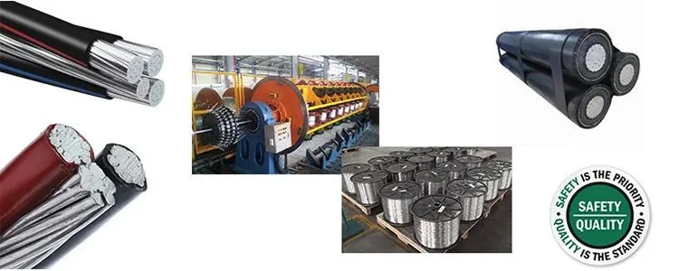 Low Voltage Aluminum Conductor 2*16mm 3*50mm ABC Power Cable Overhead XLPE Insulation Electrical Wire