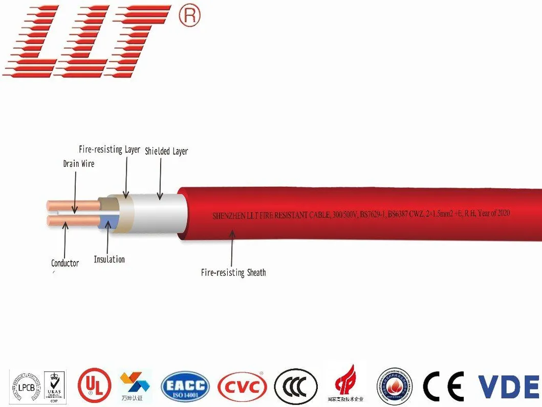 LSZH Thermoplastic Outer Sheath Screened Fire Control Cable