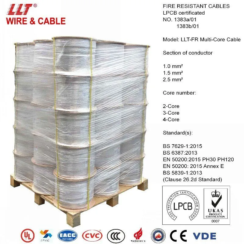 LSZH Thermoplastic Outer Sheath Screened Fire Control Cable
