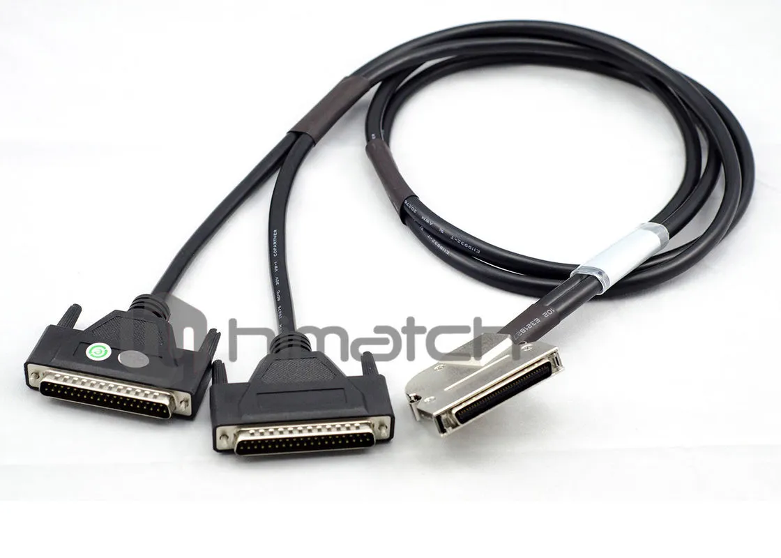 Mdr 68pin to 2X dB 37pin SCSI Data Cable