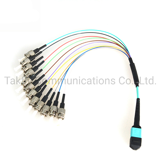 MPO-St/LC 0.9mm Optical Fiber Casstte Type Patchcord